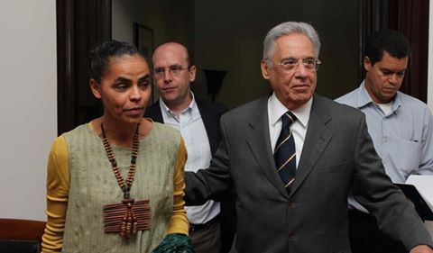 Sem partido e sem mandato, Marina Silva se aproxima de FHC.